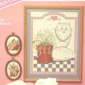 CROSS STITCH Book BANAR DESIGNS Cats Class Counted Pattern  Book Only